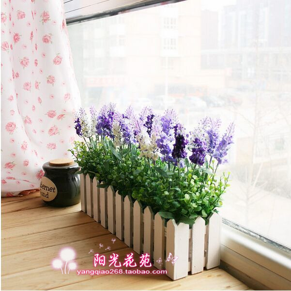 Trang sức mô phỏng Châu Âu mô phỏng hoa mẫu giáo trang trí hoa giả hoa 单 hoa đơn Provence oải hương 10 - Hoa nhân tạo / Cây / Trái cây lựu giả