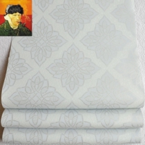 US Imports High-end Non-woven Embossed Wallpaper American Minimalist Relief Large Flower Living Room Bedroom Background Wallpaper