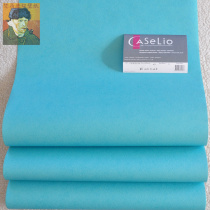 European imported tail goods pure paper wallpaper special clearance gem blue solid color childrens room bedroom full floor wallpaper