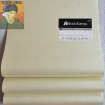 Swedish imported tail goods wallpaper European-style warm plain champagne gold study living room full of light luxury special wallpaper