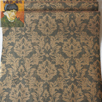 Van Gogh imported pure paper wallpaper American retro Damascus bedroom living room sofa Background full of matching wallpaper