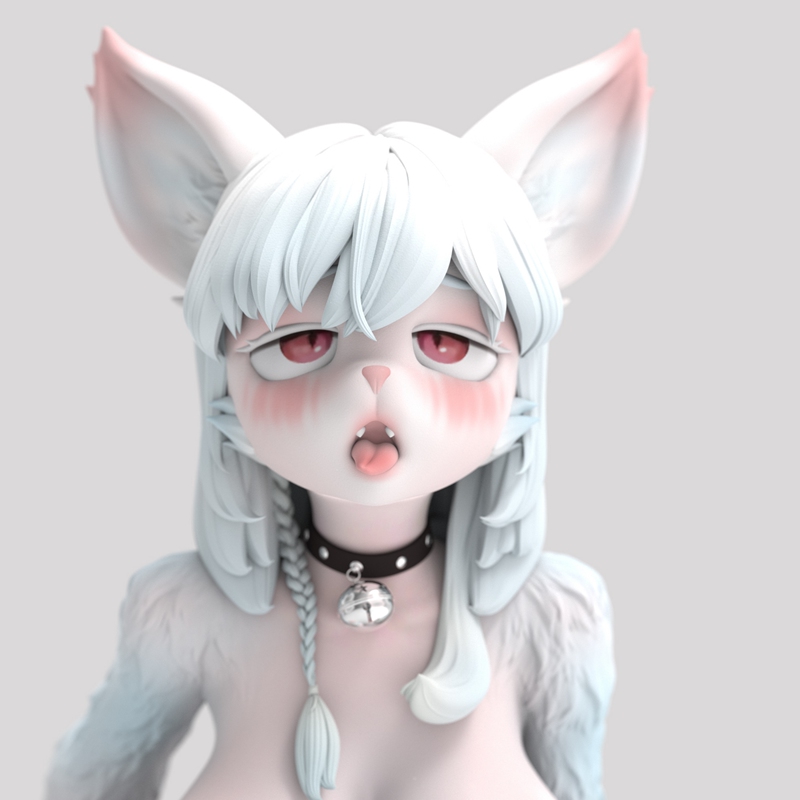 Non-In-Stock Lupacols Studio Furui Animal Girl Pink and White Animal Girl Platinum Silicone Movable Doll Non-In-Stock Lupacols Studio Furui Animal Girl Pink and White Animal Girl Platinum Silicone Movable Doll