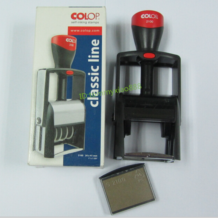 Austrian COLOP stamp 2010 P 2360 2100 English digital adjustable tipping bucket print file date stamp