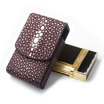 Private lighter leather case case genuine leather handmade customization suitable for Dupont Langsheng lighter case hanging waist protective case