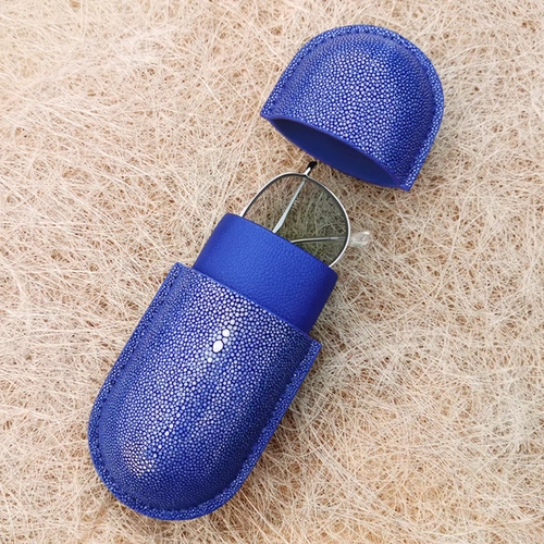 Большие трендовые портативные очки на солнечной энергии подходит для мужчин и женщин, из натуральной кожи