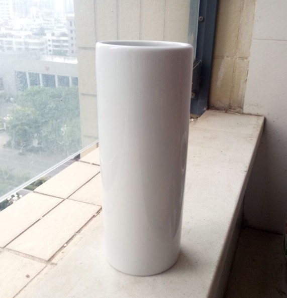 Khuyến mãi 6 nhân dân tệ thời trang đơn giản sáng tạo tiểu thuyết bình gốm cao thẳng / chậu cây mọng nước / thủy canh sáng tạo - Vase / Bồn hoa & Kệ chậu trồng cây thủy sinh