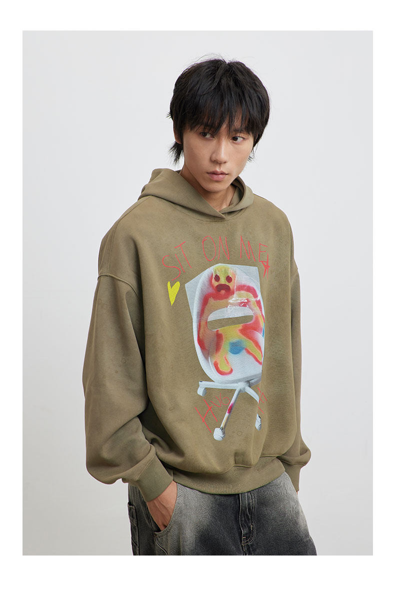 CONP 23AW Loveless Hoodie 缺愛的椅子太空棉衛衣|衛衣|ETMall東森購物網 