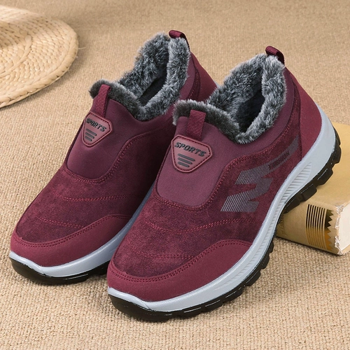 Зимние слипоны, обувь, утепленные туфли, нескользящие сапоги для матери