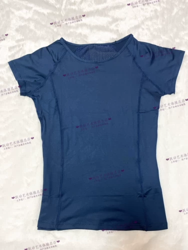 Гимнастическая спортивная футболка с коротким рукавом для тренировок, быстросохнущая ткань