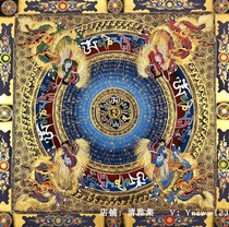 Hand-painted Panlong six-character mantra Mantan city Nepal pure hand-painted pure handmade Tibetan tantric tantric thangka hanging painting