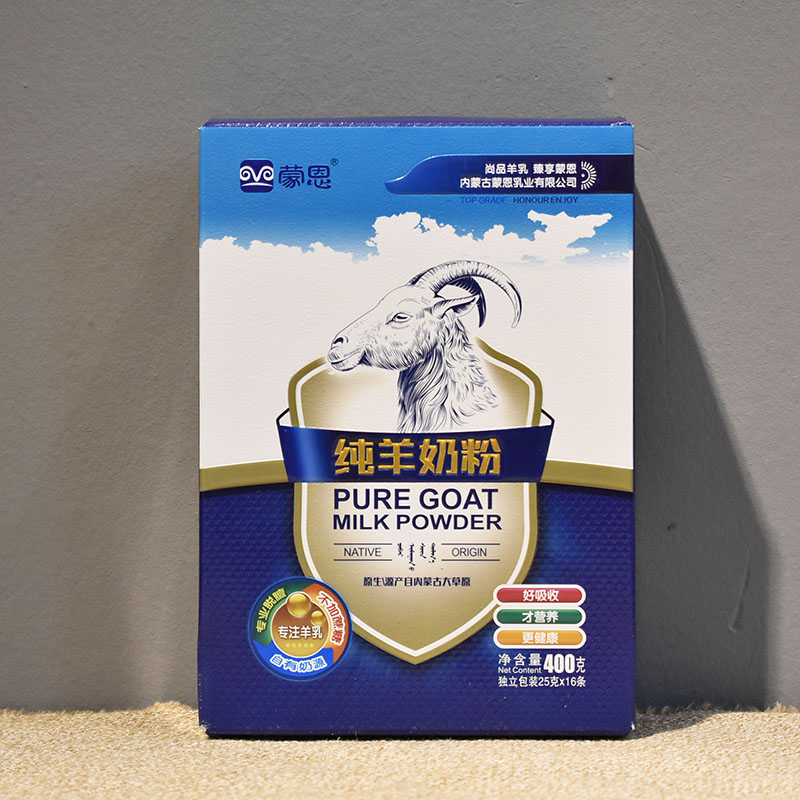 Mengen goat milk powder 400g no added nutritious breakfast meal replacement Inner Mongolia snacks specialty elderly and children brewed beverages