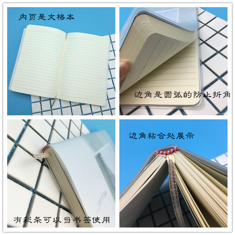 Anime phim hoạt hình lợn Peiqi máy tính xách tay heo màu hồng cuốn sách máy tính xách tay dòng cuốn sách phần dày nhật ký tùy biến hình dán one piece