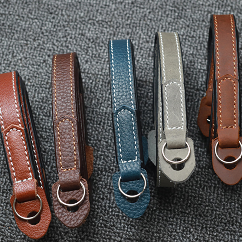 (Funper) 1.5cm camera back strap hand-stitched leather hand-stitched leather camera strap lanyard strap