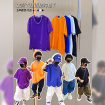 Small Crooked Family 2022 Boy Loaded Spring Summer Season New Childrens Baby Cumin Pure Cotton Casual Ocean Air Short Sleeve T-shirt