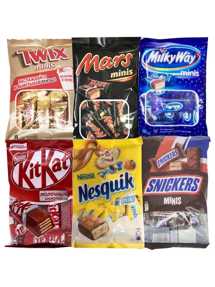 Россия импортировала Kitkat Mars Mart. Twix Shi Li stands MINIS карамельный Crawle шоколад