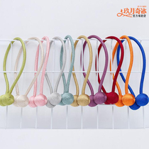  Curtain screen curtain magnetic pair suction tie rope tie ball tie ball tie ball hook wild modern simple decorative accessories