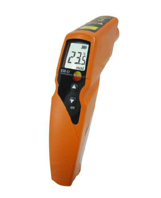 Deto testo830-S1 infrared thermometer with single point laser sight limit setting and alarm function