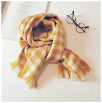 Autumn and Winter Childrens scarves Korean Plaid children winter warm bib boys and girls baby scarves