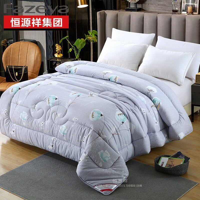 Hengyuan Xiangjixiang Textile Ice and Jade Soybean Affinity for Winter Thickened Winter Biathlon Warm Soft Quilt