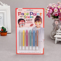 Body painting crayon face color 6 colors Halloween makeup Oil paint pigment Childrens painting face painting pen