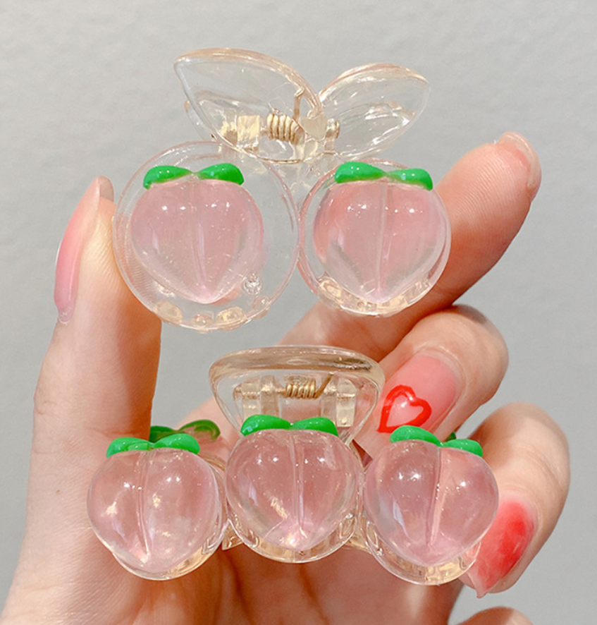 Net red girl peach grab clip summer girl shark jacket clip head spoon hair hair clip