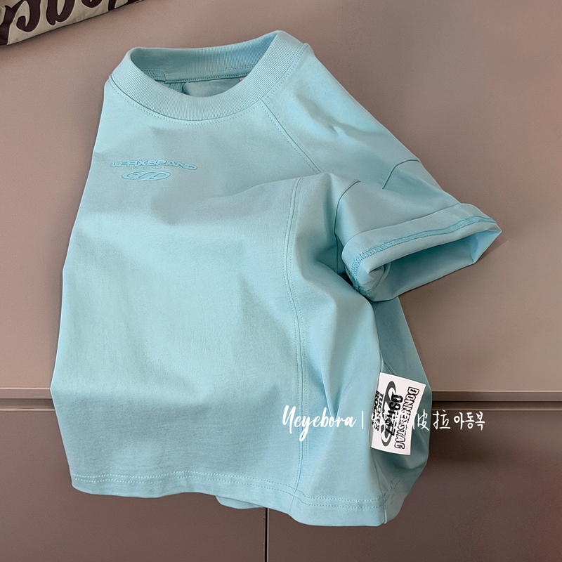 Yeye Bora Boys' Refreshing Short-Sleeved T-Shirt 2026 Summer Children's Stylish Ice-Feel Half-Sleeve T-Shirt Girls' Summer Top