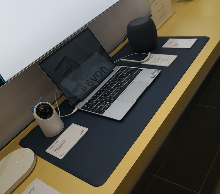 Huawei 3 5 experience store laptop display non-slip leather pad 90*45CM Huawei notebook base pad