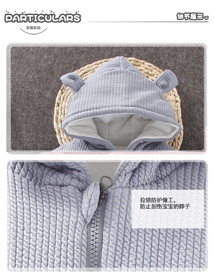 Áo khoác cho bé mùa đông dày jumpsuit nam 8 nữ bé 0-3 tháng 6 quần áo trẻ em 4 quần áo cotton mùa đông quần áo trẻ em cao cấp
