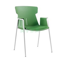 Stackable Training Chair Fashion Crash Color Plastic-Steel Chair Room Chair Student Chair Canteen Chair Staff Quick Restaurant Chair