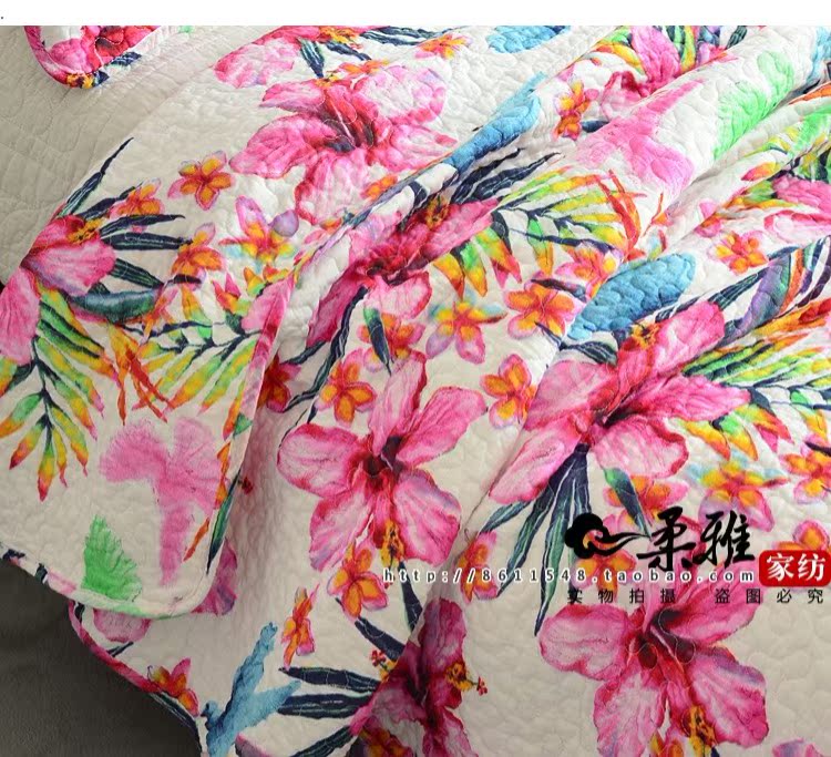 Pad bông mùa thu được chần bằng bông điều hòa quilting đôi được mùa hè giặt chăn mỏng trải giường ba mảnh drap giường hàn quốc