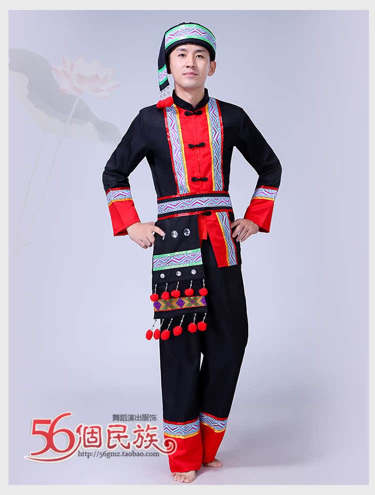 Trang phục Miao mới 2018 cho nam bộ đồ nam nữ
