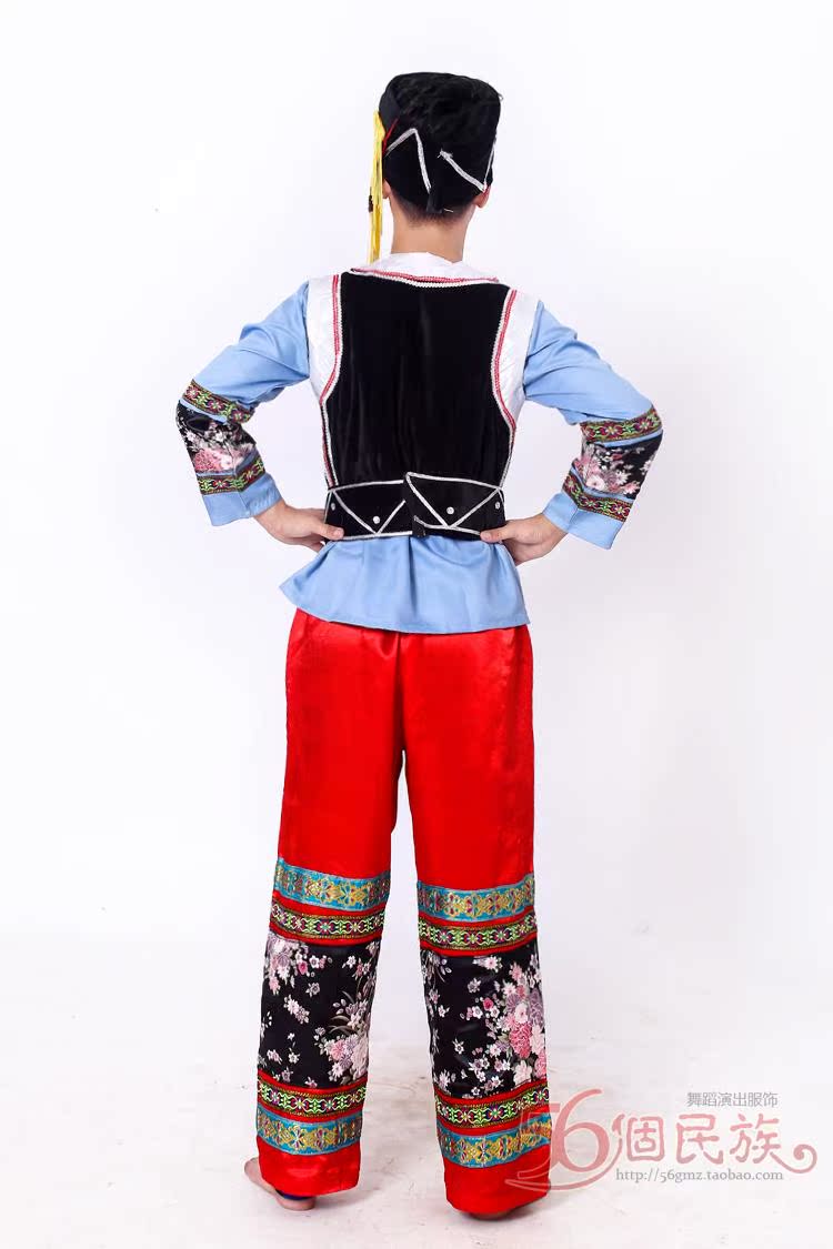 Trang phục đại, nam Miao, trang phục Tujia, trang phục múa thiểu số Vân Nam, trang phục lễ hội đuốc quần baggy nam