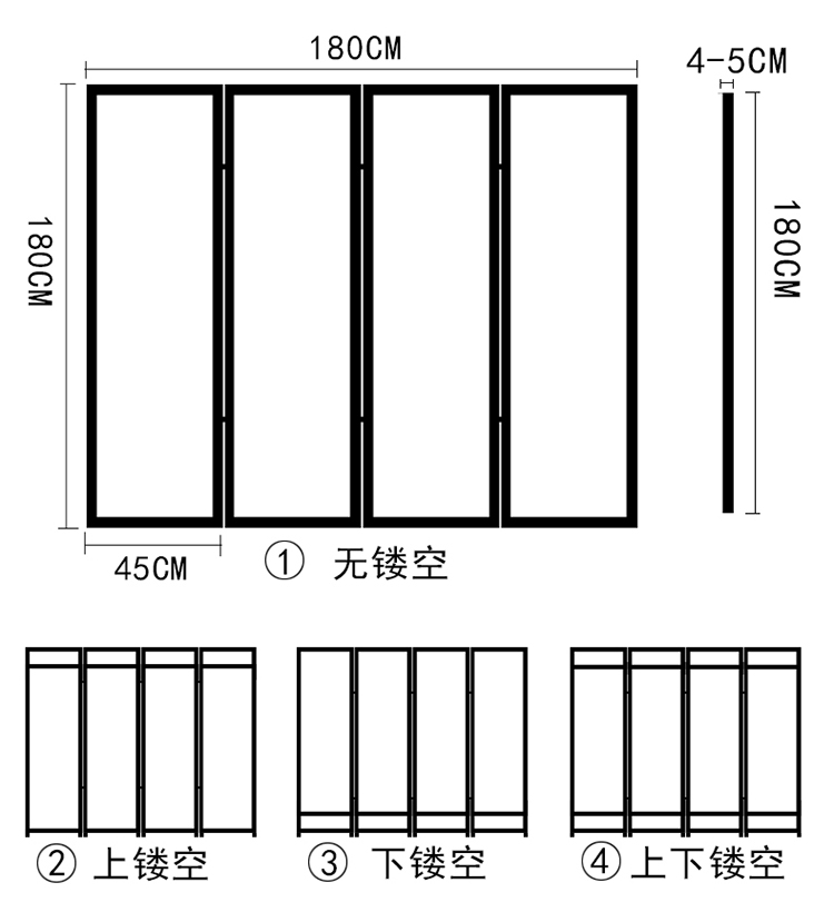 Vách ngăn phòng khách đơn giản gấp màn hình hiện đại tối giản gấp di động phòng ngủ thời trang Trung Quốc phong cách rắn gỗ vải hiên - Màn hình / Cửa sổ vách ngăn cầu thang gỗ đẹp