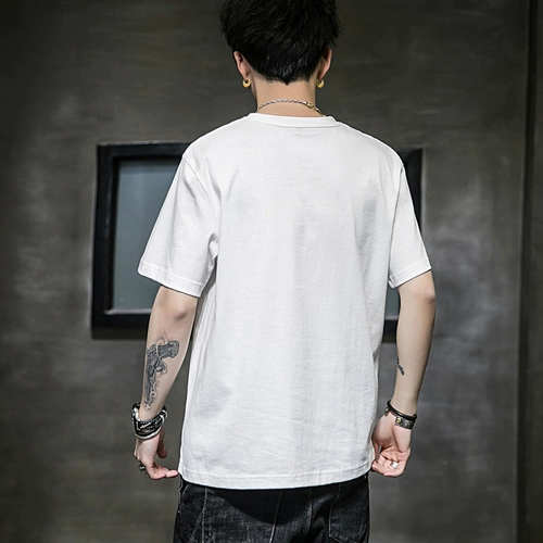 Tide, летняя трендовая футболка с коротким рукавом, 2020, в корейском стиле, оверсайз, короткий рукав