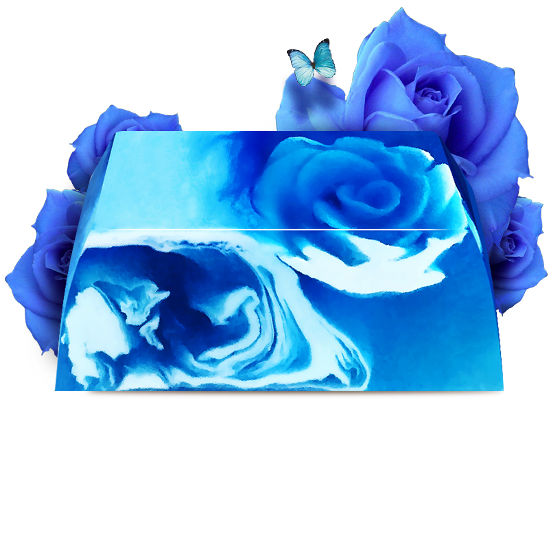 ⭐Kasha Olan Blue Rose Handmade Soap Imported Essential Oil Soap Facial Cleansing Bath Smooth Skin kasanrin