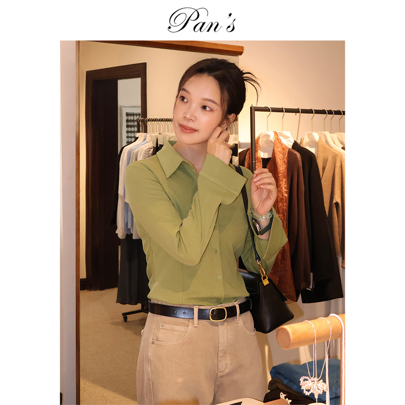 Monica Wardrobe Series Knitted Material Thick, Soft, Stylish Waist-Cinching Shirt G^ Monica Wardrobe Series Knitted Material Thick, Soft, Stylish Waist-Cinching Shirt G^