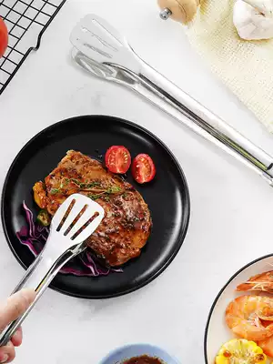 Shunda clip kitchen food clip 304 stainless steel barbecue tool dish clip barbecue fruit bread steak clip