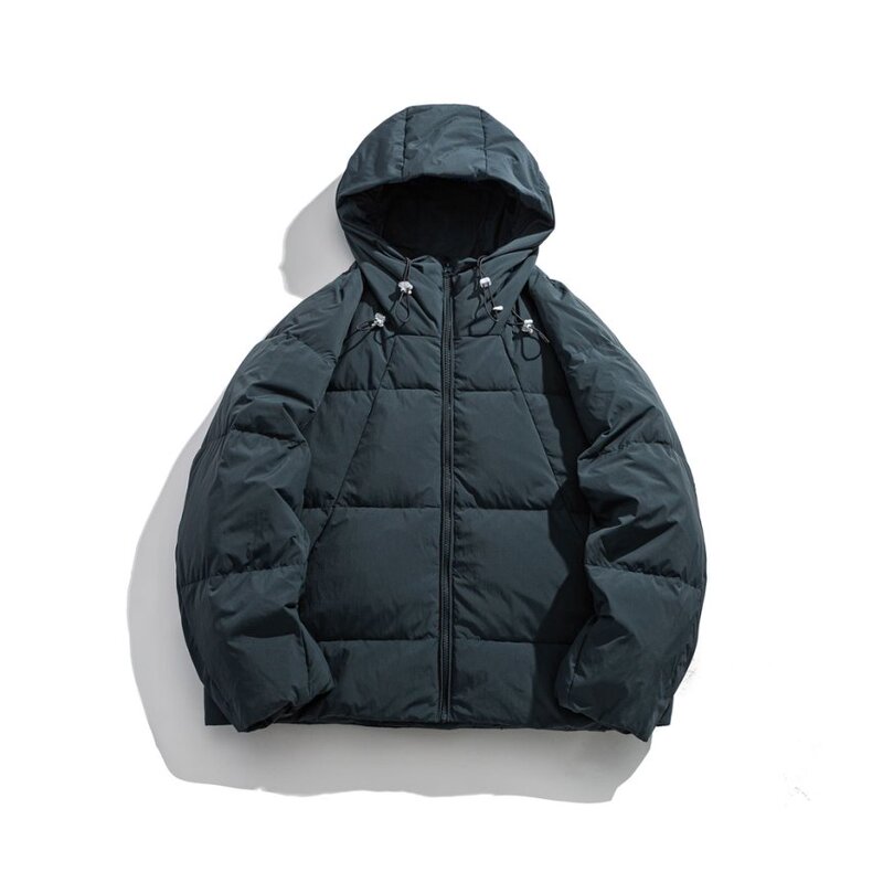 Designer Brand Wutong Youyu 2025 Winter New Japanese Retro Hooded Drawstring Warm down Jacket
