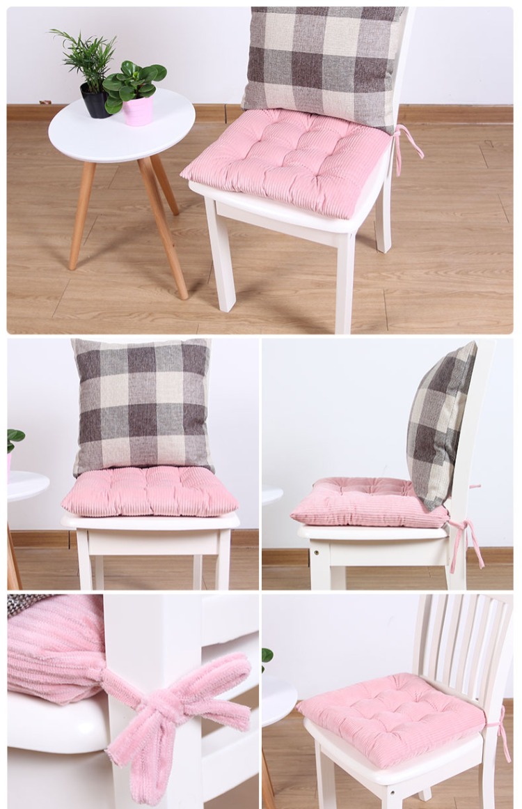Hiện đại tối giản đệm ghế ăn đệm polyester đệm dày văn phòng sinh viên máy tính ghế sofa xe mat thảm len trải ghế gỗ