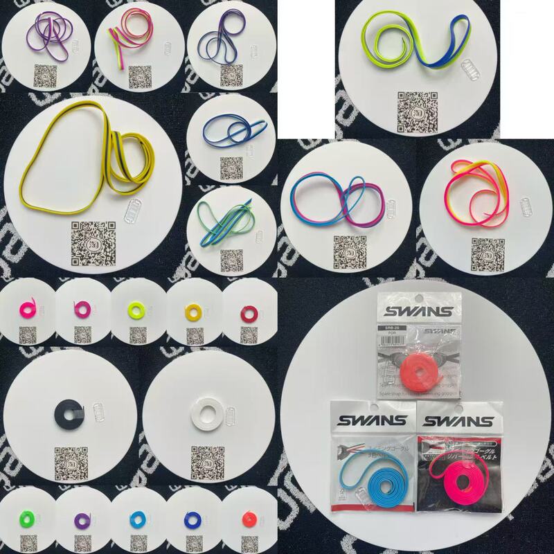 In-Stock Japanese-Made Imported Swans Professional Racing Swimming Goggles with Strap, Available in Single Color, Two Colors, and Three Colors