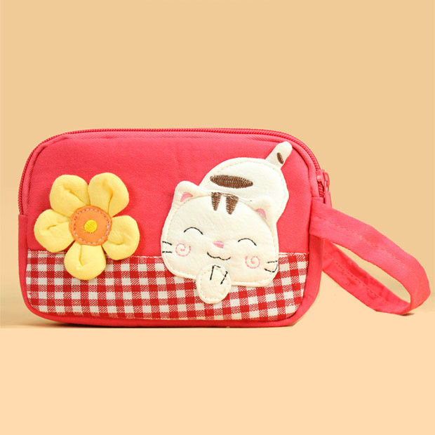 Alacat Korean cute little yellow flower zero wallet iPhone6 hand grab bag Samsung note3 big screen phone bag