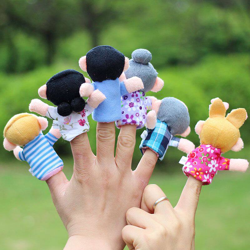 New finger puppet parent-child game interactive toy baby toy storytelling hand puppet role-playing plush finger doll