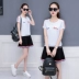 Mùa hè mới thể thao váy phù hợp với phụ nữ cotton thấm mồ hôi thoáng khí quần an toàn quần vợt váy thanh niên cô gái thể thao váy