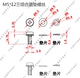 M5 vuông pad vít kết hợp Pad tròn ba vít kết hợp Fastener Cross lõm pan đầu vít vít Đầu tròn vít ốc vít bắt loa Chốt