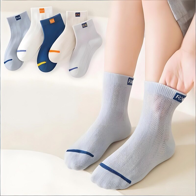儿童袜子春夏季薄款男女童透气网眼宝宝春秋中筒袜短筒袜棉袜