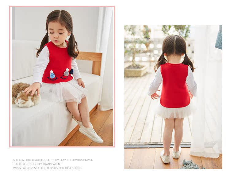 Trẻ em cotton vest 2018 mùa xuân và mùa thu cô gái mới vest bé áo len bé áo len vest phần mỏng