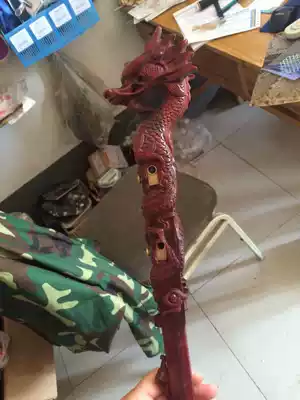 Red sandalwood dragon head plate Hu pole sending piano shaft African small leaf red sandalwood pole Yu opera plate Henan opera plate Hu pole belt slide