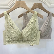 Ancient courtesas 60802 large breasts with small thin cups lace free of steel ring latex underwear anti-sagging closeted breast bra hood female