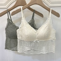 Beautiful Sky Adult Harness Beauty Harness Chest Cushion Coalesced Bra Women Vest Play Bottom Lace Hollowed-out Inner Hitch Underwear