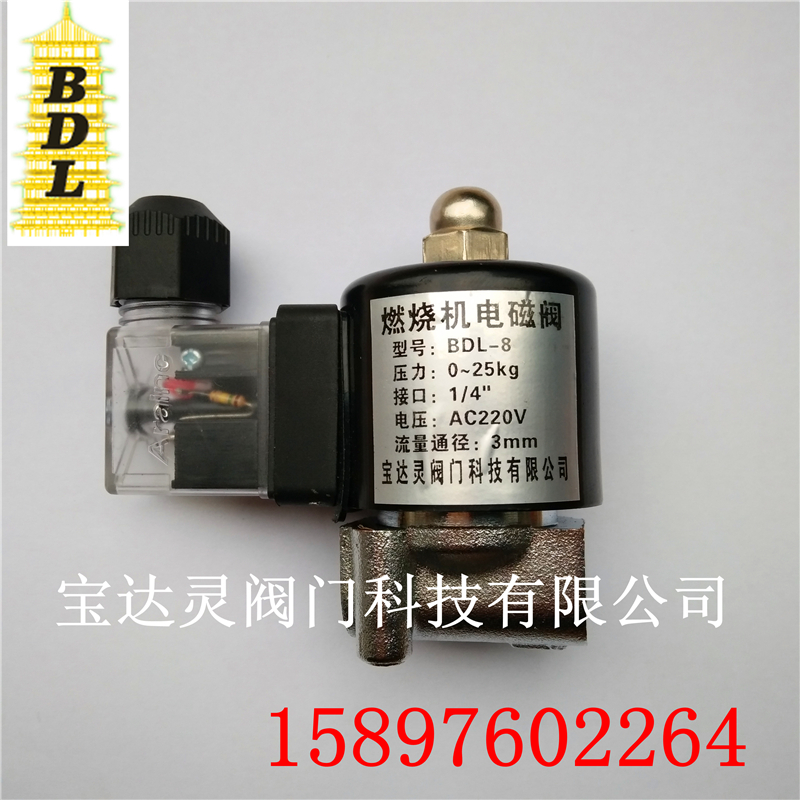 Corrosion resistance burner methanol alcohol based fuel gas burner special solenoid valve